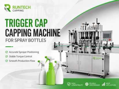 Trigger cap capping machine for spray bottle packaging