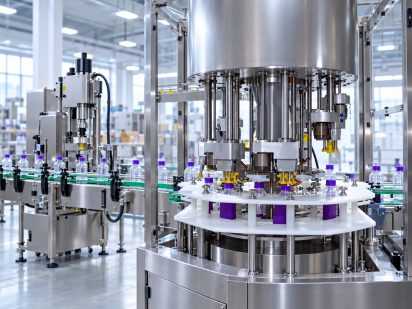 Rotary capping machine for bottle production line