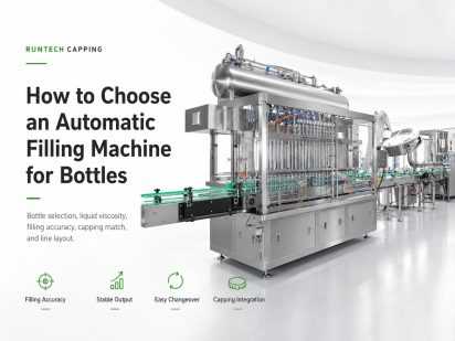 Automatic filling machine for bottle filling and capping line