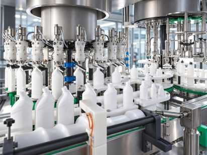 Rotary liquid filling machine handling different bottle fill volumes