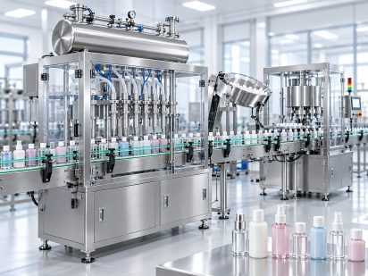 Small bottle filling machine for 30 ml to 100 ml cosmetic bottles